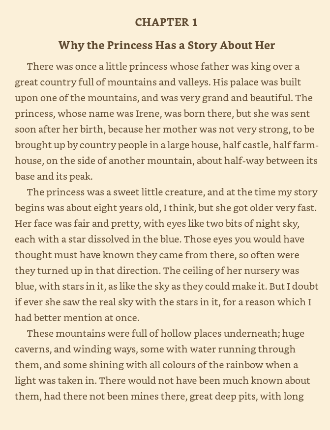 Princess & the Goblin page