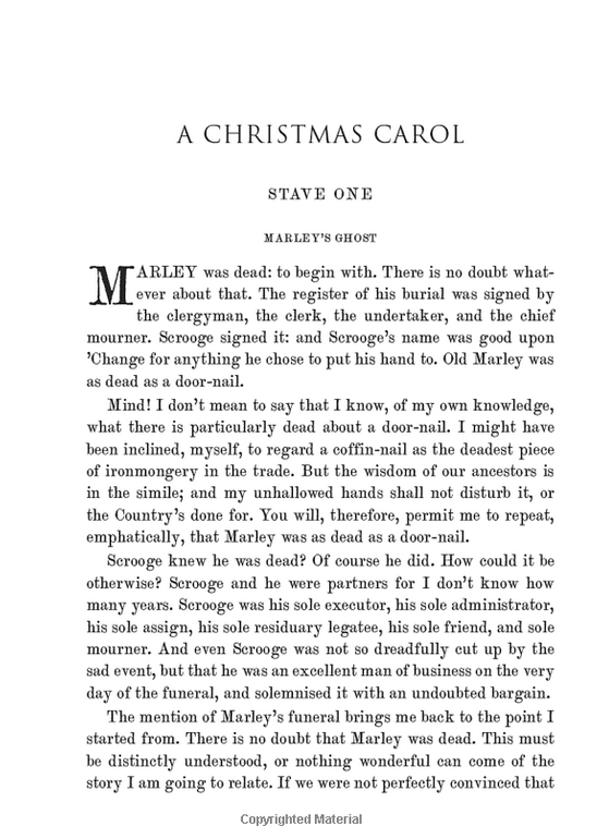 A Christmas Carol page