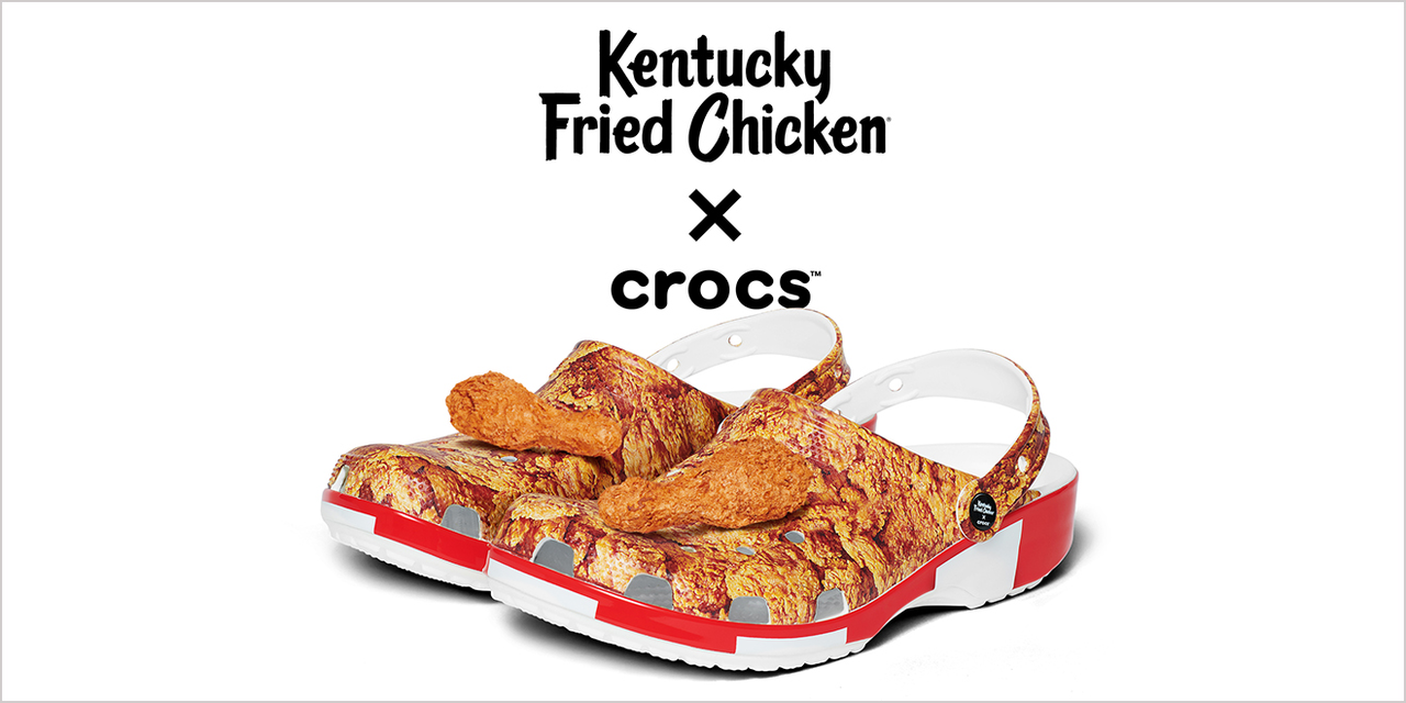 Crocs 与肯德基的联名洞洞鞋