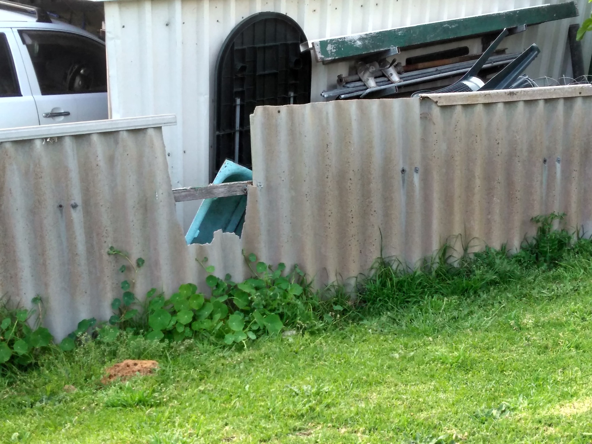 asbestos fence