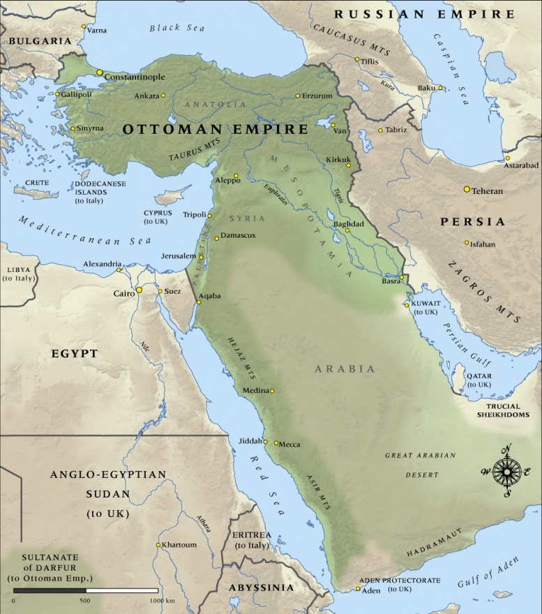The Ottoman Empire in 1914