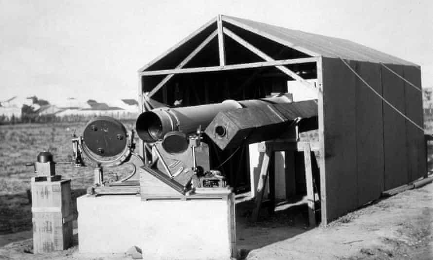 Eclipse observation equipment in Sobral