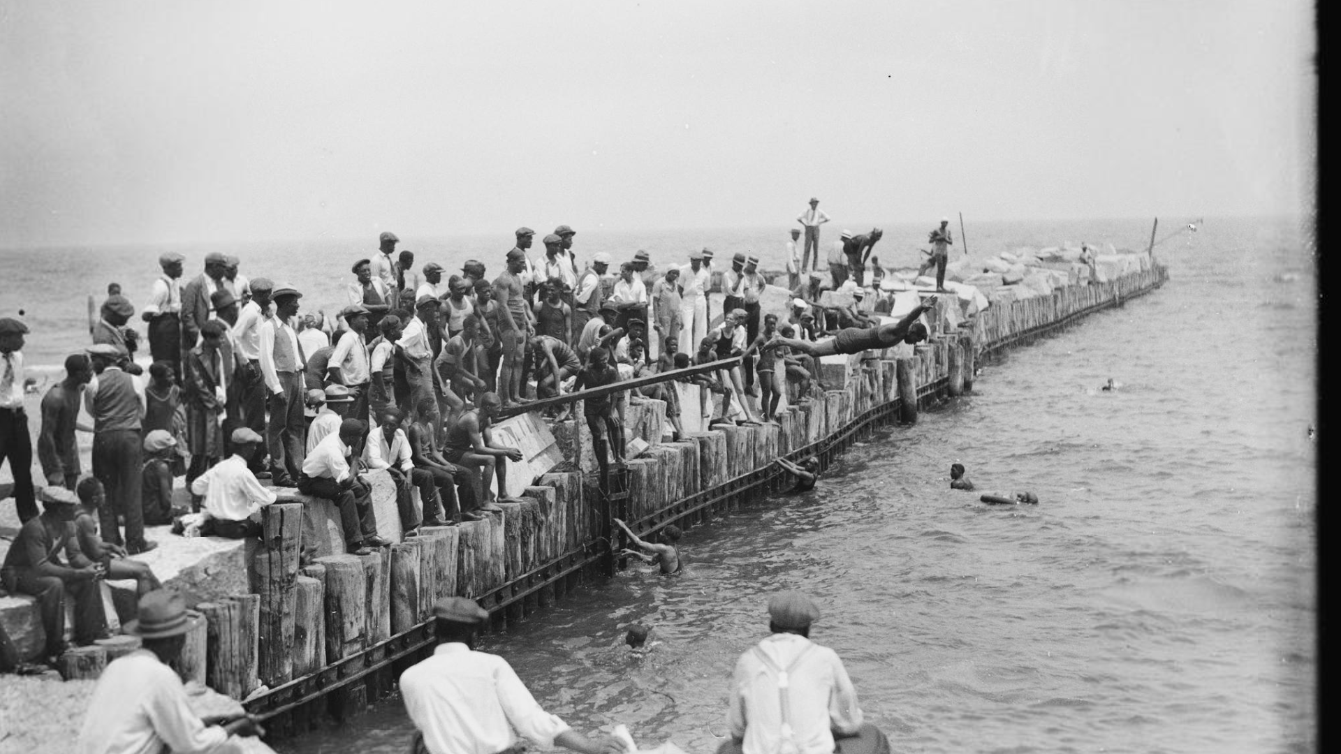 African American beach in Chicago