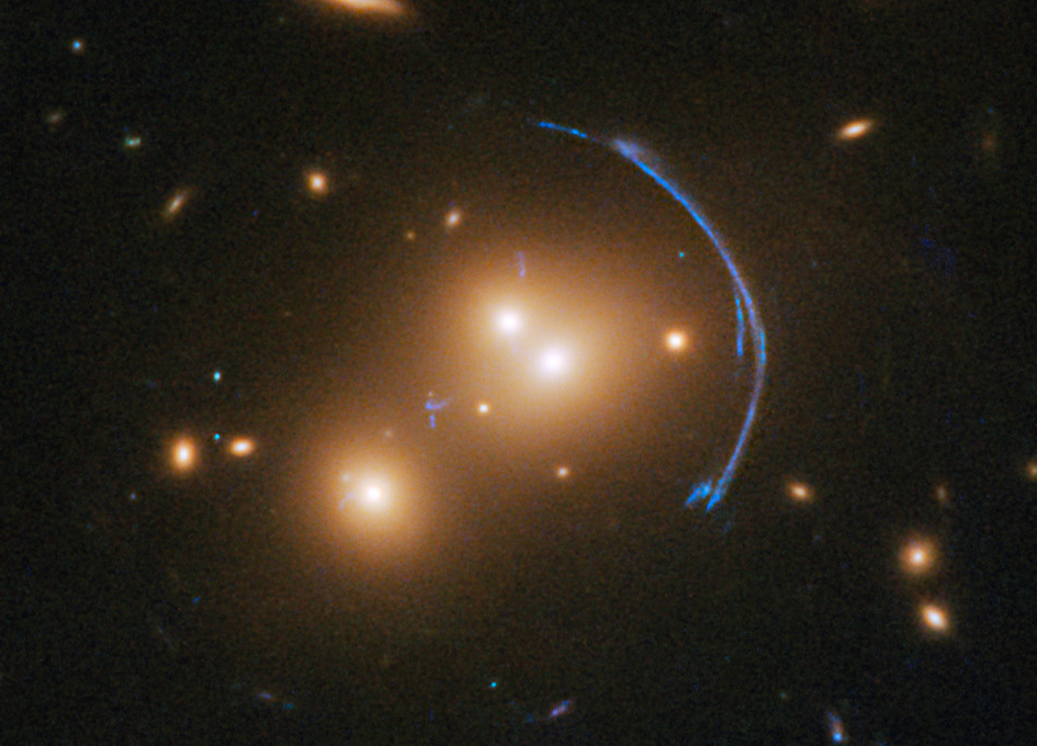 Example of gravitational lensing