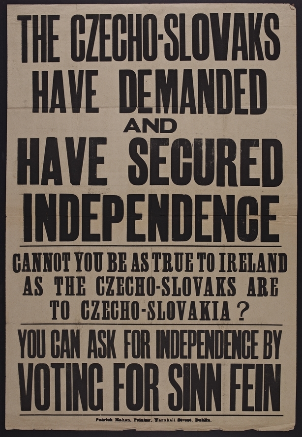 Sinn Fein poster-- Czechoslovakia